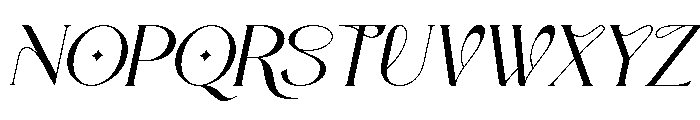 Zavera Italic Font UPPERCASE