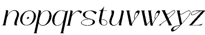 Zavera Italic Font LOWERCASE
