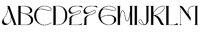 Zavera Regular Font UPPERCASE