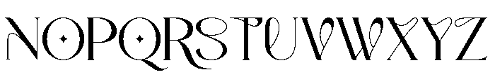 Zavera Regular Font UPPERCASE