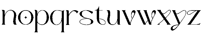 Zavera Regular Font LOWERCASE