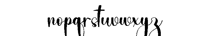 Zavier Signature Font LOWERCASE
