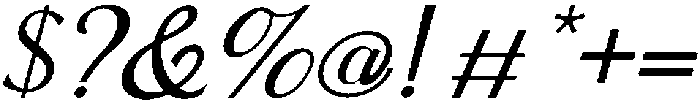 ZADOBESY Italic otf (400) Font OTHER CHARS