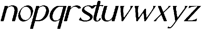 ZADOBESY Italic otf (400) Font LOWERCASE