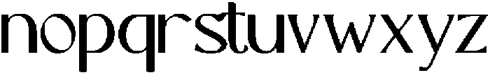 ZADOBESY Regular otf (400) Font LOWERCASE