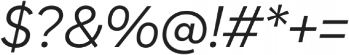 Zabal Italic otf (400) Font OTHER CHARS