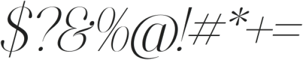 Zackerman Italic otf (400) Font OTHER CHARS