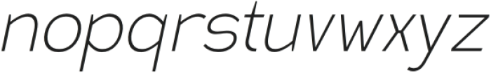 Zagist Extra Light Italic otf (200) Font LOWERCASE