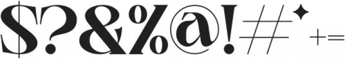 Zagora otf (400) Font OTHER CHARS