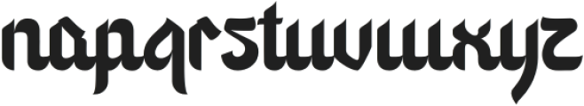 Zahara Regular otf (400) Font LOWERCASE