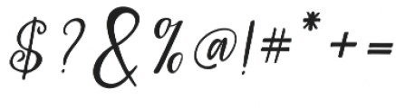 Zahira Script Italic Regular otf (400) Font OTHER CHARS