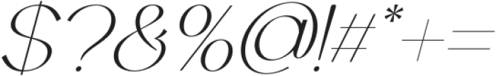 Zahirah Italic otf (400) Font OTHER CHARS