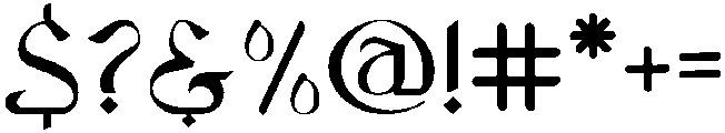 Zahra-Regular otf (400) Font OTHER CHARS