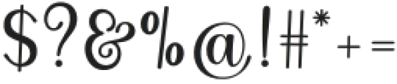 ZakiyaScript-Regular otf (400) Font OTHER CHARS