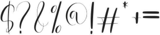 Zalendia otf (400) Font OTHER CHARS