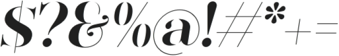 Zanna Stencil Oblique otf (400) Font OTHER CHARS