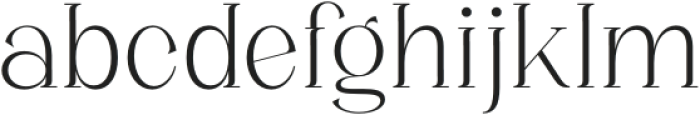 Zanor Extralight otf (200) Font LOWERCASE