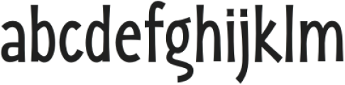 Zaphire Condensed otf (400) Font LOWERCASE