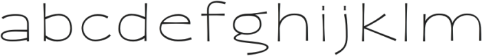 Zaphire Thin Extra Expanded otf (100) Font LOWERCASE