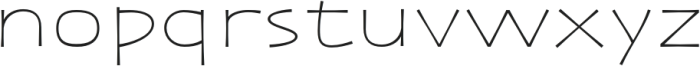 Zaphire Thin Extra Expanded otf (100) Font LOWERCASE