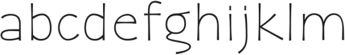 Zaphire Thin Semi Expanded otf (100) Font LOWERCASE