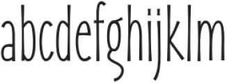 Zaphire Thin Ultra Condensed otf (100) Font LOWERCASE