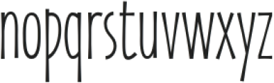 Zaphire Thin Ultra Condensed otf (100) Font LOWERCASE