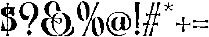 Zaphyre Rough otf (400) Font OTHER CHARS