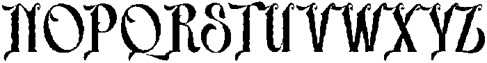 Zaphyre Rough otf (400) Font UPPERCASE