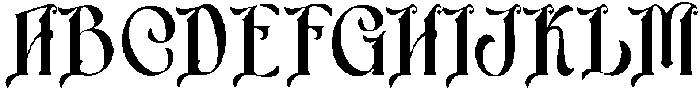Zaphyre otf (400) Font UPPERCASE