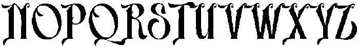 Zaphyre otf (400) Font UPPERCASE