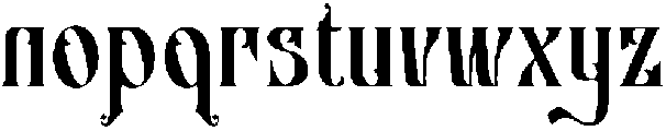 Zaphyre otf (400) Font LOWERCASE