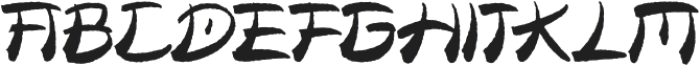 Zaragi Distort otf (400) Font UPPERCASE