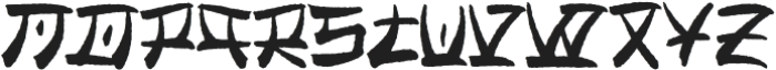 Zaragi Distort otf (400) Font LOWERCASE