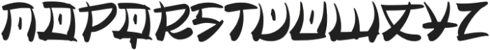 Zaragi Regular otf (400) Font UPPERCASE