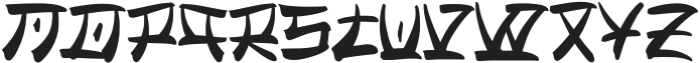 Zaragi Regular otf (400) Font LOWERCASE