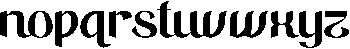 Zareen Regular otf (400) Font LOWERCASE