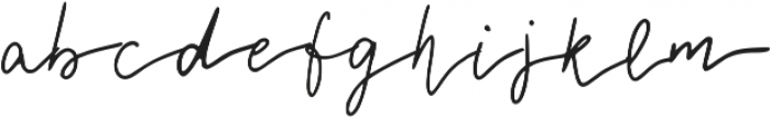 Zarpo Signature Regular otf (400) Font LOWERCASE