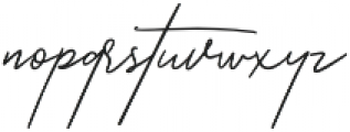 Zattoya Signature otf (400) Font LOWERCASE