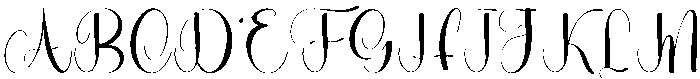 Zavier Signature Regular otf (400) Font UPPERCASE