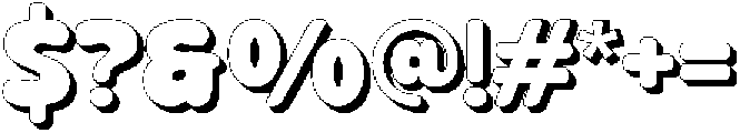 Zavo Extrude otf (400) Font OTHER CHARS