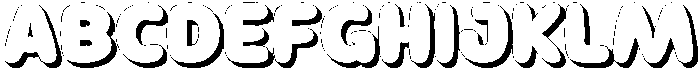 Zavo Extrude otf (400) Font UPPERCASE
