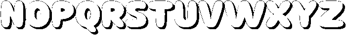 Zavo Extrude otf (400) Font UPPERCASE
