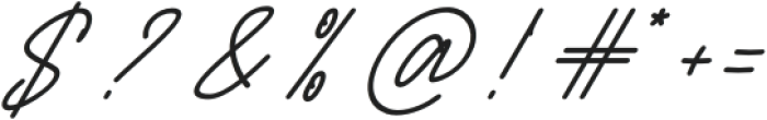 Zavonia Script otf (400) Font OTHER CHARS