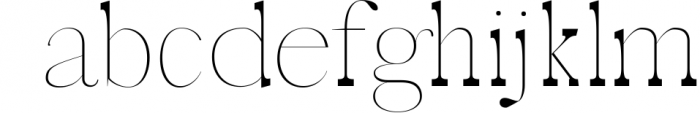 Zack Serif Typeface 3 Font LOWERCASE