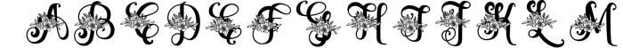 Zahiya Monogram Font - 4 Style Monogram 1 Font LOWERCASE