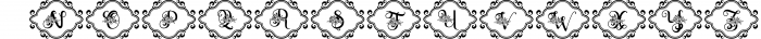 Zahiya Monogram Font - 4 Style Monogram 3 Font LOWERCASE