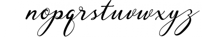 Zanthia Script Font LOWERCASE