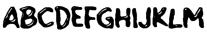 Zabandink Font UPPERCASE