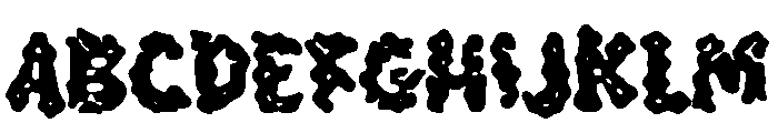 Zabanyo Font UPPERCASE